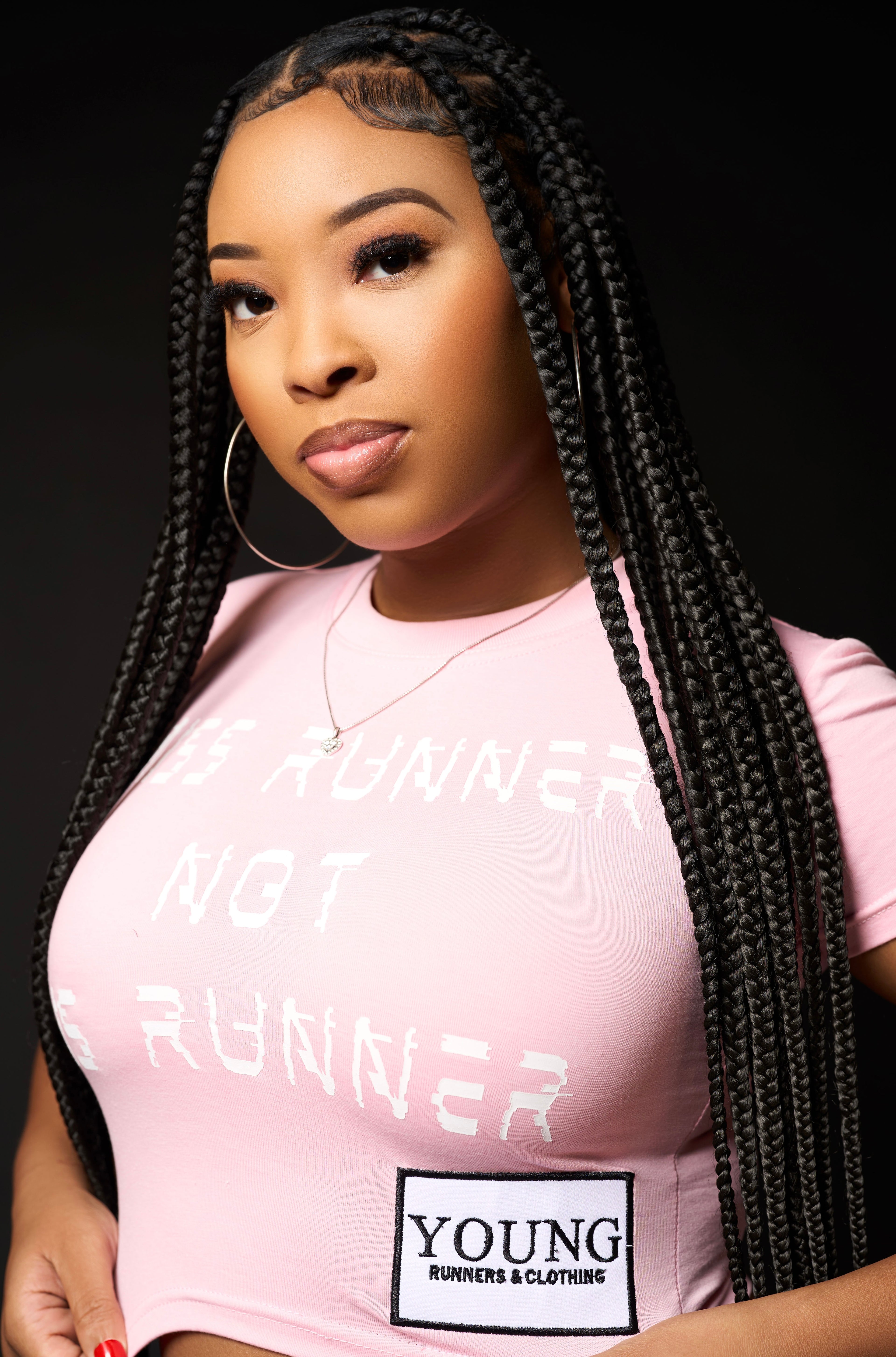 MRNHR Cropped Shirt ( Pink)