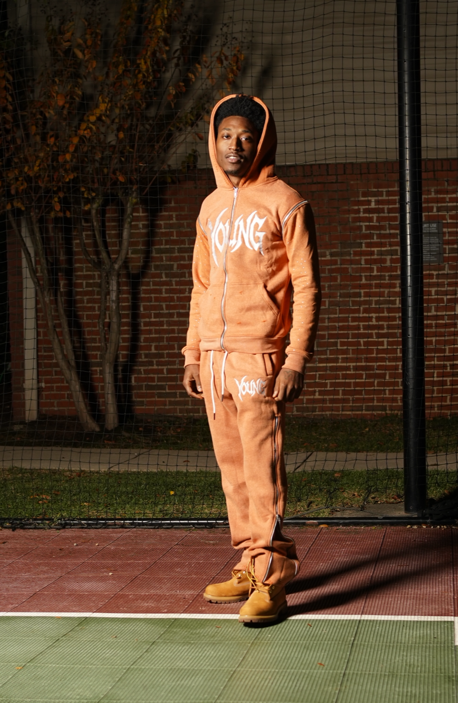Young Runners Sweatsuit ( Orange)