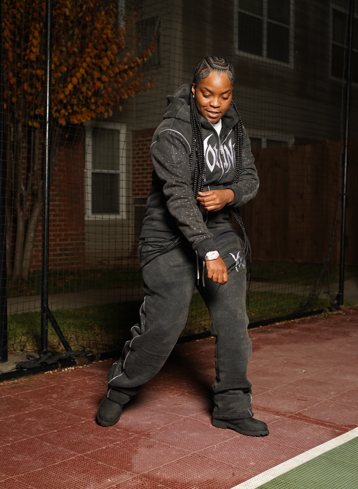 Young Runners Sweatsuit ( Black)